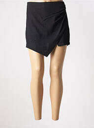 Jupe short taille haute noir SEASON femme