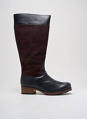 Bottes matière lisse talon de 4 à 6cm noir UGG femme
