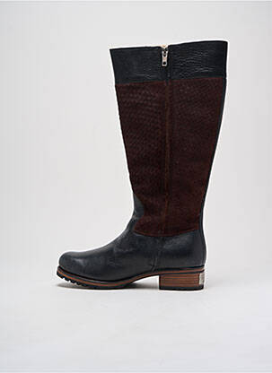 Bottes matière lisse talon de 4 à 6cm noir UGG femme