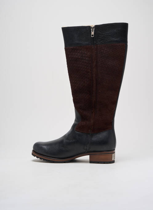 Bottes matière lisse talon de 4 à 6cm noir UGG femme