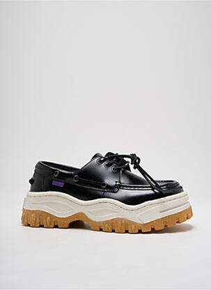 Baskets matière lisse bout rond noir EYTYS unisexe