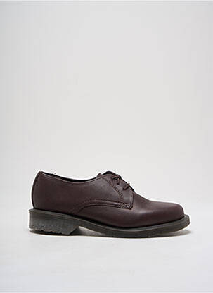 Derbies tissage satiné talon plat jusqu'à 3cm marron DR MARTENS femme