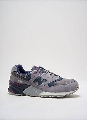Baskets nubuck talon de 4 à 6cm gris NEW BALANCE femme