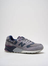 Baskets nubuck talon de 4 à 6cm gris NEW BALANCE femme