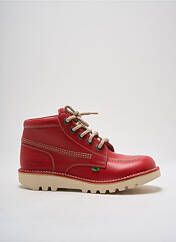 Baskets rouge KICKERS pour femme seconde vue
