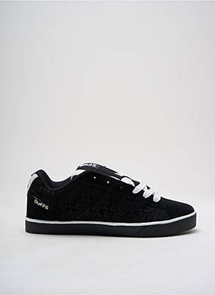 Baskets nubuck bout rond noir DUFFS homme
