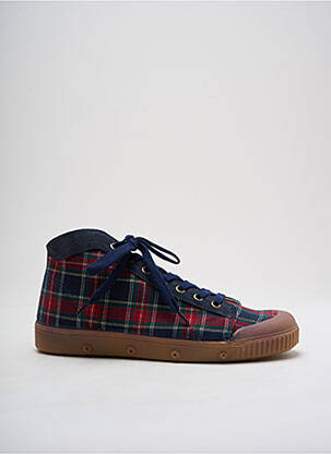 Baskets bout rond bout rond bleu SPRING COURT homme