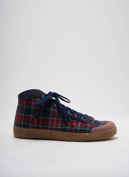 Baskets bout rond bout rond bleu SPRING COURT homme