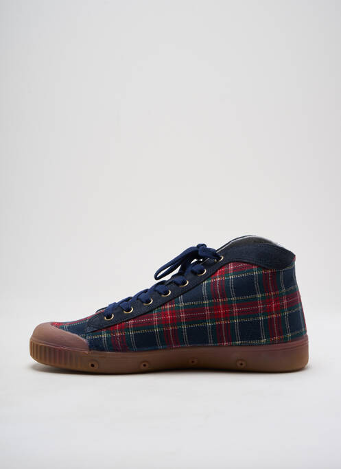 Baskets bout rond bout rond bleu SPRING COURT homme