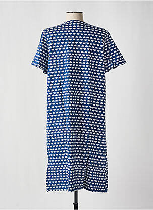 Chemise de nuit col v bleu PEIGNORA femme
