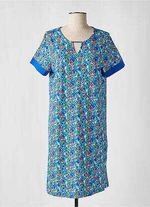 Chemise de nuit stretch bleu PEIGNORA femme