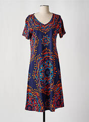 Robe mi-longue bleu MASSANA pour femme seconde vue