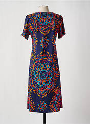 Robe mi-longue bleu MASSANA pour femme seconde vue