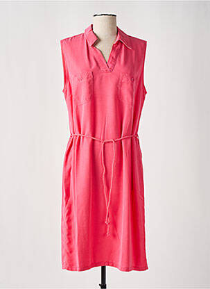 Robe mi-longue rose COMME ÇA pour femme