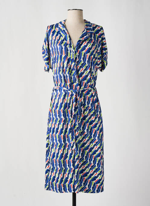 Robe mi-longue bleu SCORZZO pour femme