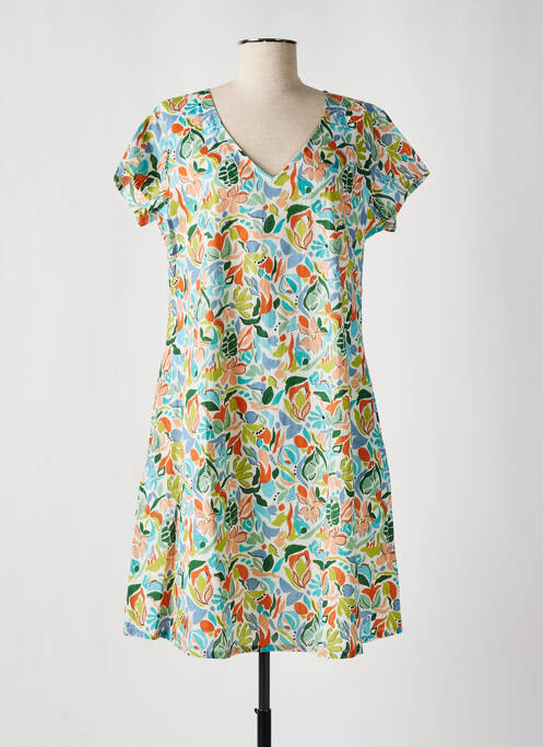 Robe mi-longue orange AGATHE & LOUISE pour femme