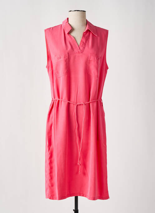 Robe mi-longue rose COMME ÇA pour femme