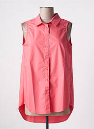 Chemisier coupe droite sans manche rose ALYSSA femme