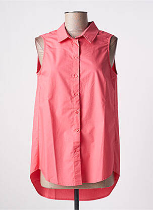 Chemisier coupe droite sans manche rose ALYSSA femme