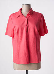 Chemisier manches courtes manches courtes rose GEVANA femme