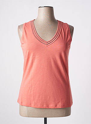 Débardeur coupe droite sans manche orange CONCEPT K femme