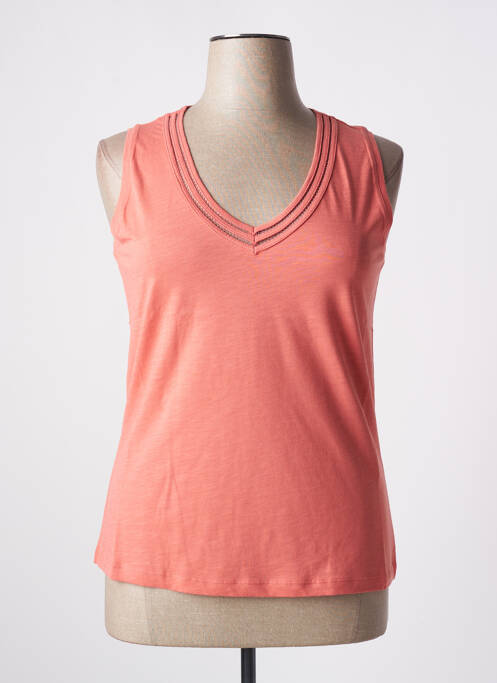 Débardeur coupe droite sans manche orange CONCEPT K femme