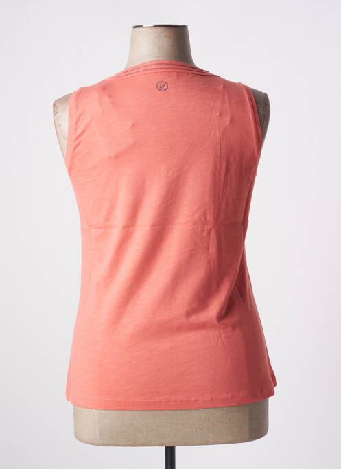 Débardeur coupe droite sans manche orange CONCEPT K femme