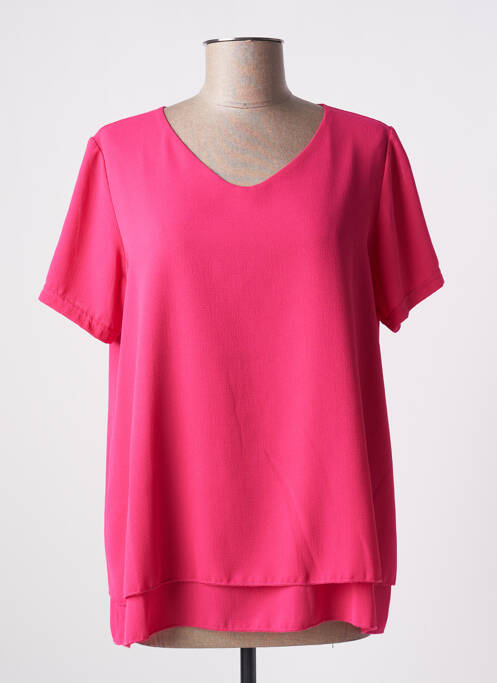 Blouse rose I.ODENA pour femme