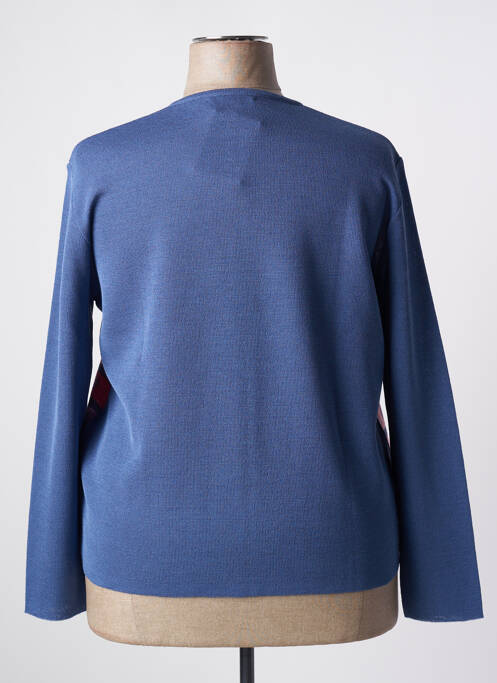 Gilet manches longues bleu I.ODENA pour femme