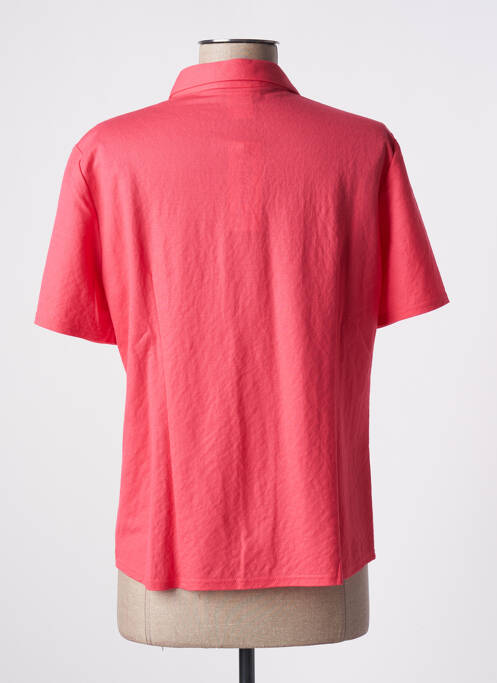 Chemisier manches courtes manches courtes rose GEVANA femme