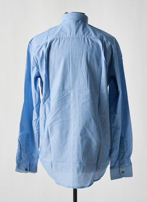 Chemise manches longues imprimé rayures bleu EASYLINE homme