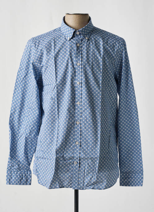 Chemise manches longues bleu CAMBRIDGE pour homme