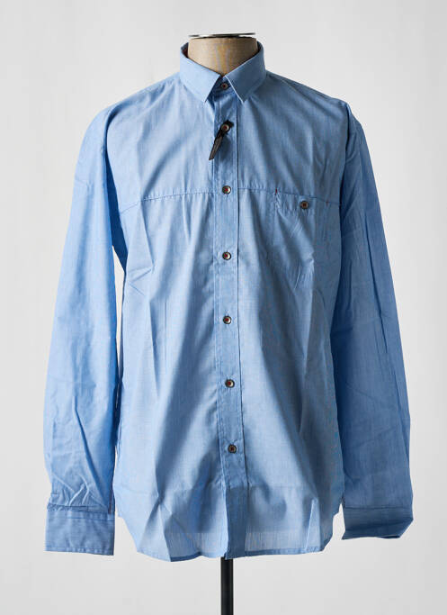 Chemise manches longues bleu EASY LINE pour homme