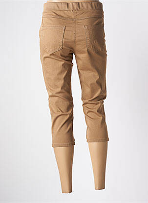 Pantacourt stretch taille normale marron CONCEPT K femme