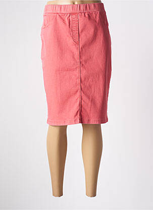 Jupe mi-longue coupe droite rouge CONCEPT K femme