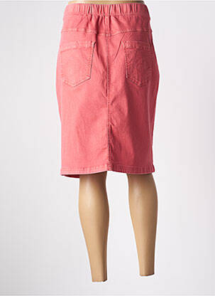 Jupe mi-longue coupe droite rouge CONCEPT K femme