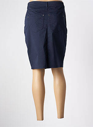 Jupe mi-longue coupe droite bleu JENSEN femme