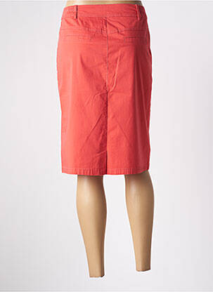 Jupe mi-longue coupe droite orange AGATHE & LOUISE femme