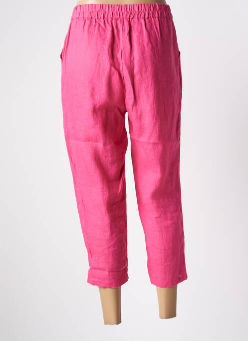 Pantacourt taille haute taille haute rose AGATHE & LOUISE femme