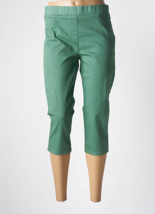 Pantacourt stretch taille normale vert CONCEPT K femme