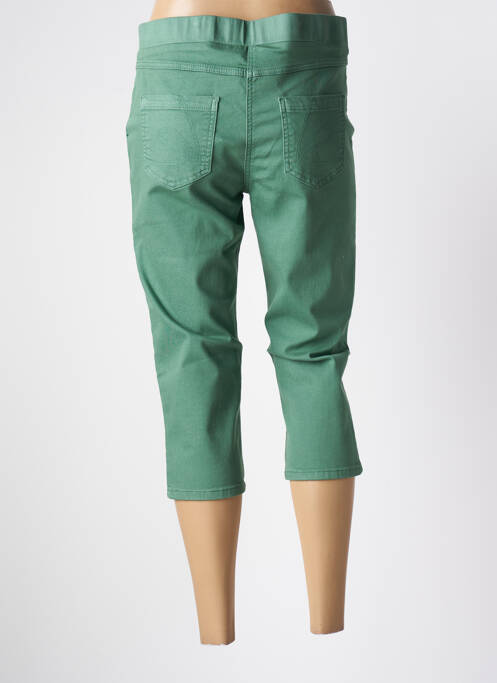 Pantacourt stretch taille normale vert CONCEPT K femme