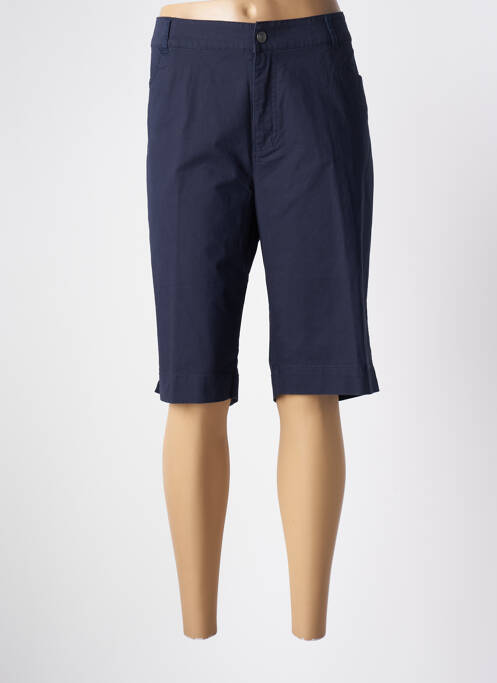 Bermuda taille élastique taille normale bleu CISO femme