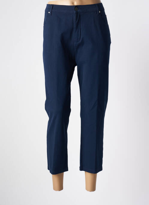 Pantacourt bleu fonce MARBLE pour femme