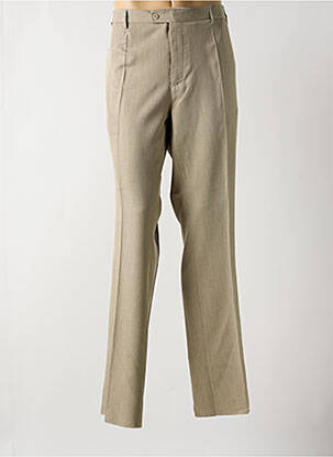 Pantalon droit taille à pinces taille normale beige PIERRE D'ARLANC femme