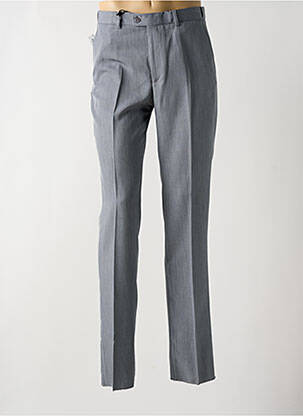 Pantalon chino fermeture zippée sous rabat boutonné taille normale gris fonce PIERRE D'ARLANC femme