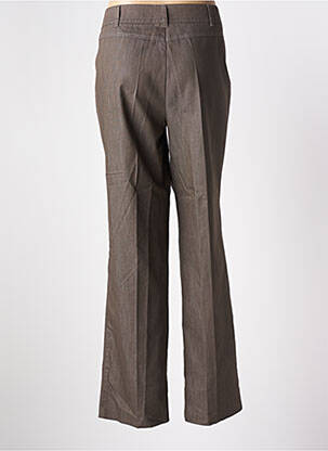 Pantalon droit taille à pinces taille haute marron BARBARA LEBEK femme