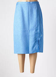 Jupe mi-longue taille à pinces bleu CATY JANE femme