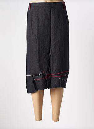 Jupe mi-longue taille à pinces noir JEAN GABRIEL femme