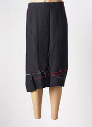 Jupe mi-longue taille à pinces noir JEAN GABRIEL femme