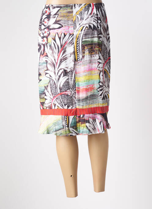 Jupe mi-longue gris FRANCE RIVOIRE pour femme